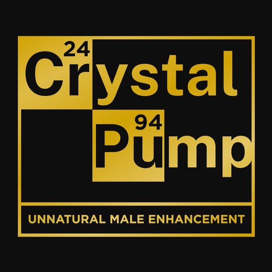 Unnatural Male Enhancement GOLD INK on BLACK T-shirt