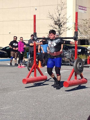 Strongman Yoke Walk 175 pound strongman florida's strongest man