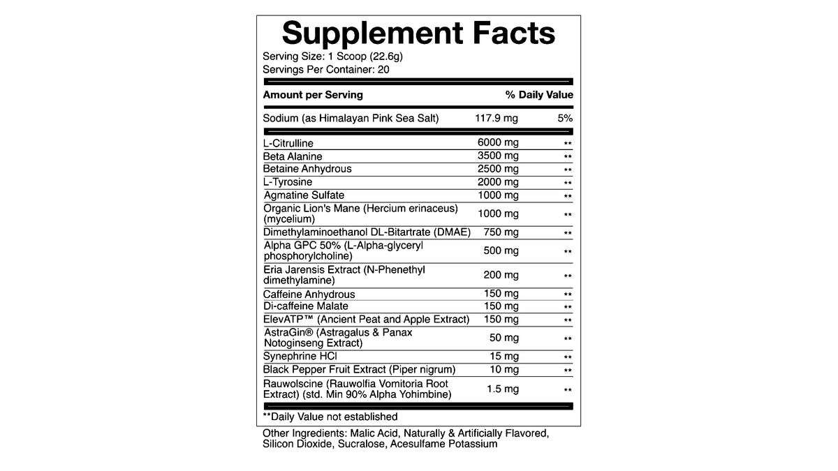 Crystal Pump - Premium Pre Workout